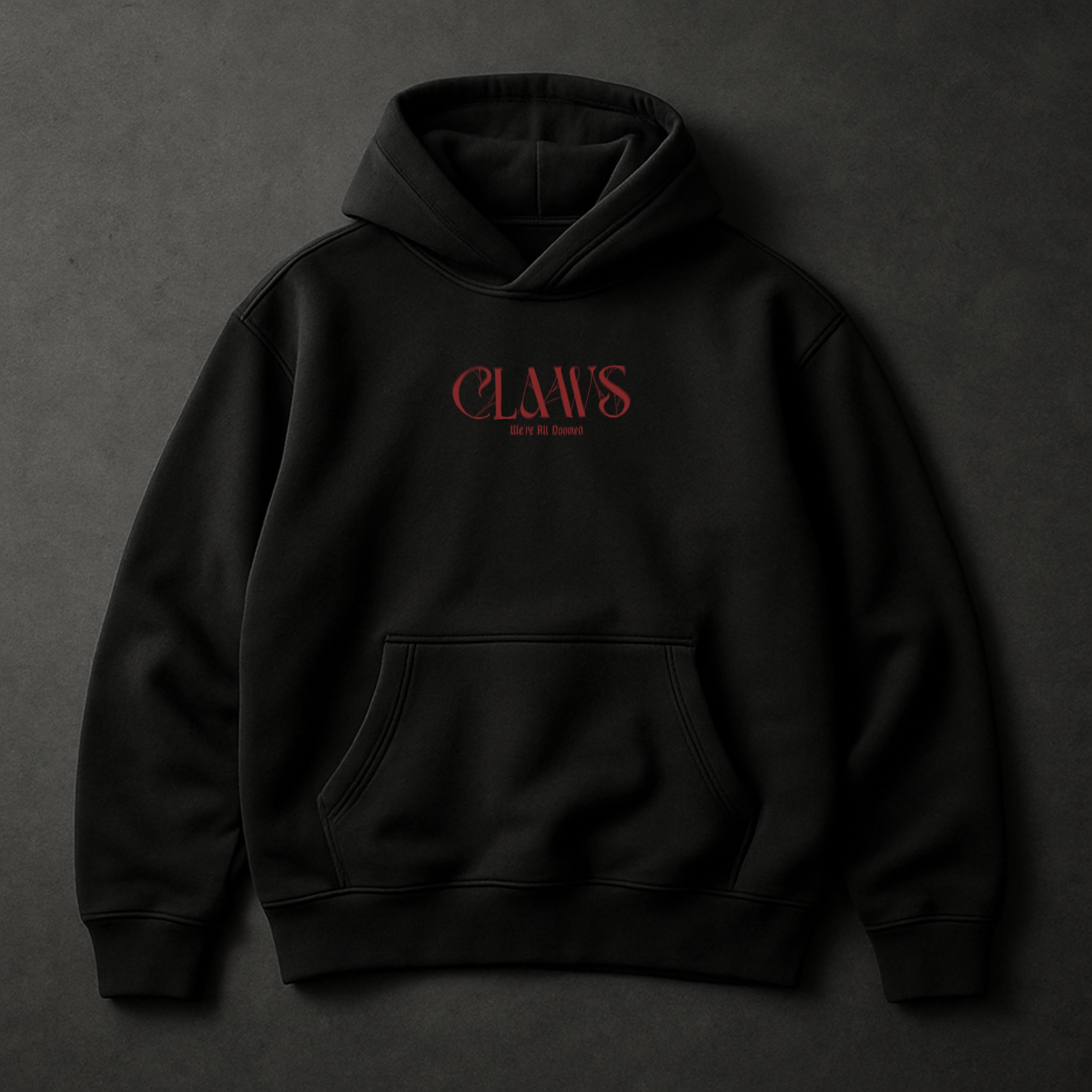 ALL DOOMED HOODIE - BLACK