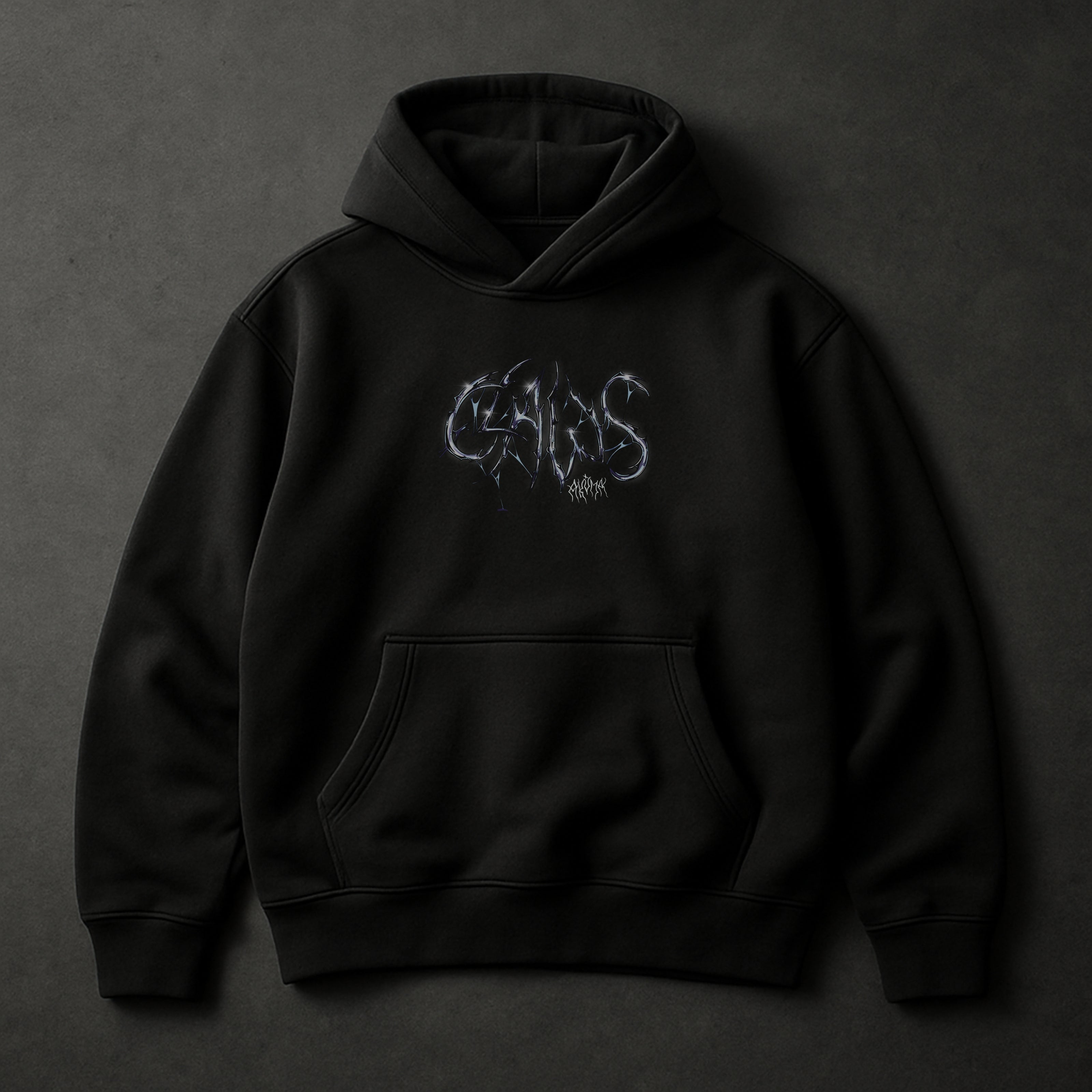 INNER DEMON HOODIE - BLACK