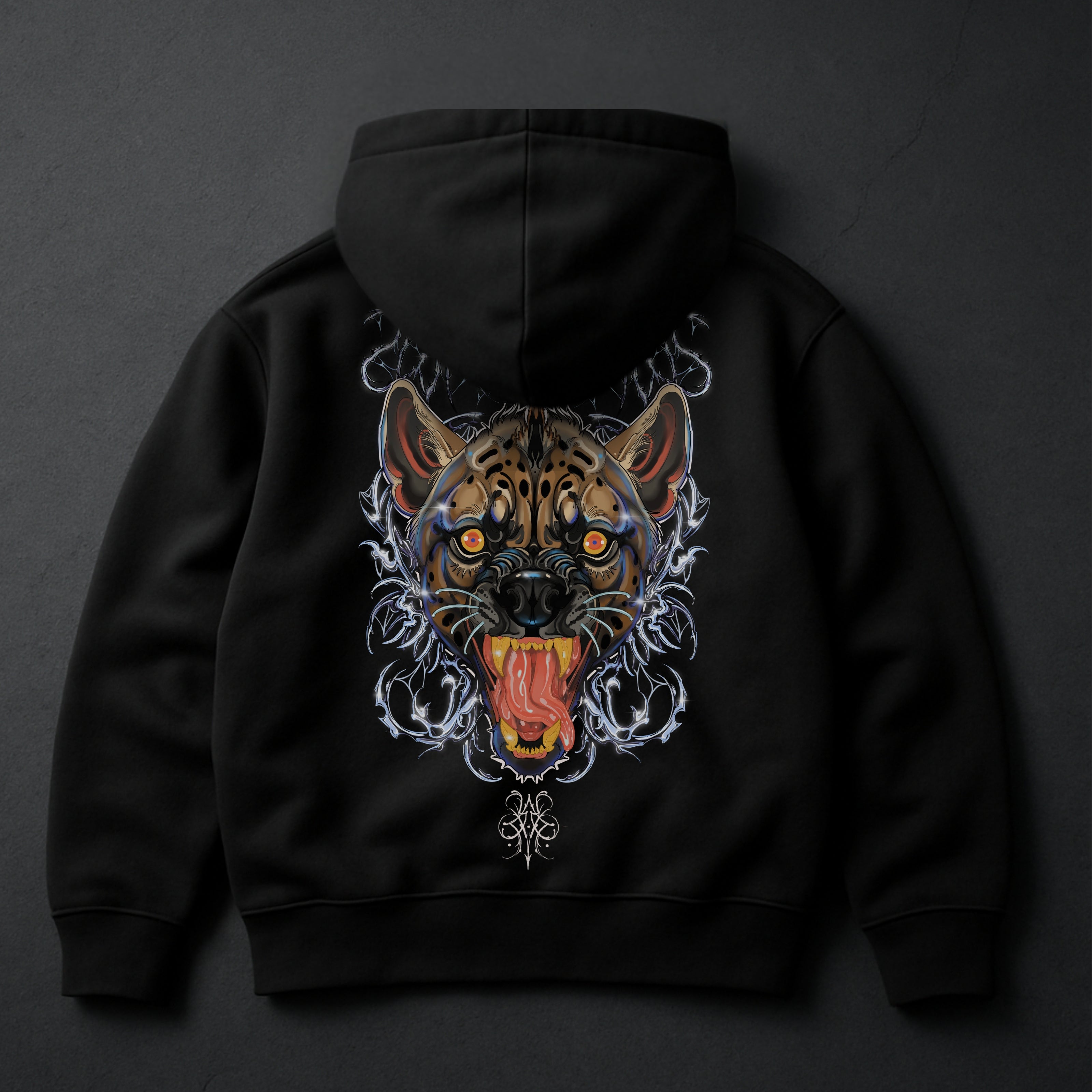 INNER DEMON HOODIE - BLACK