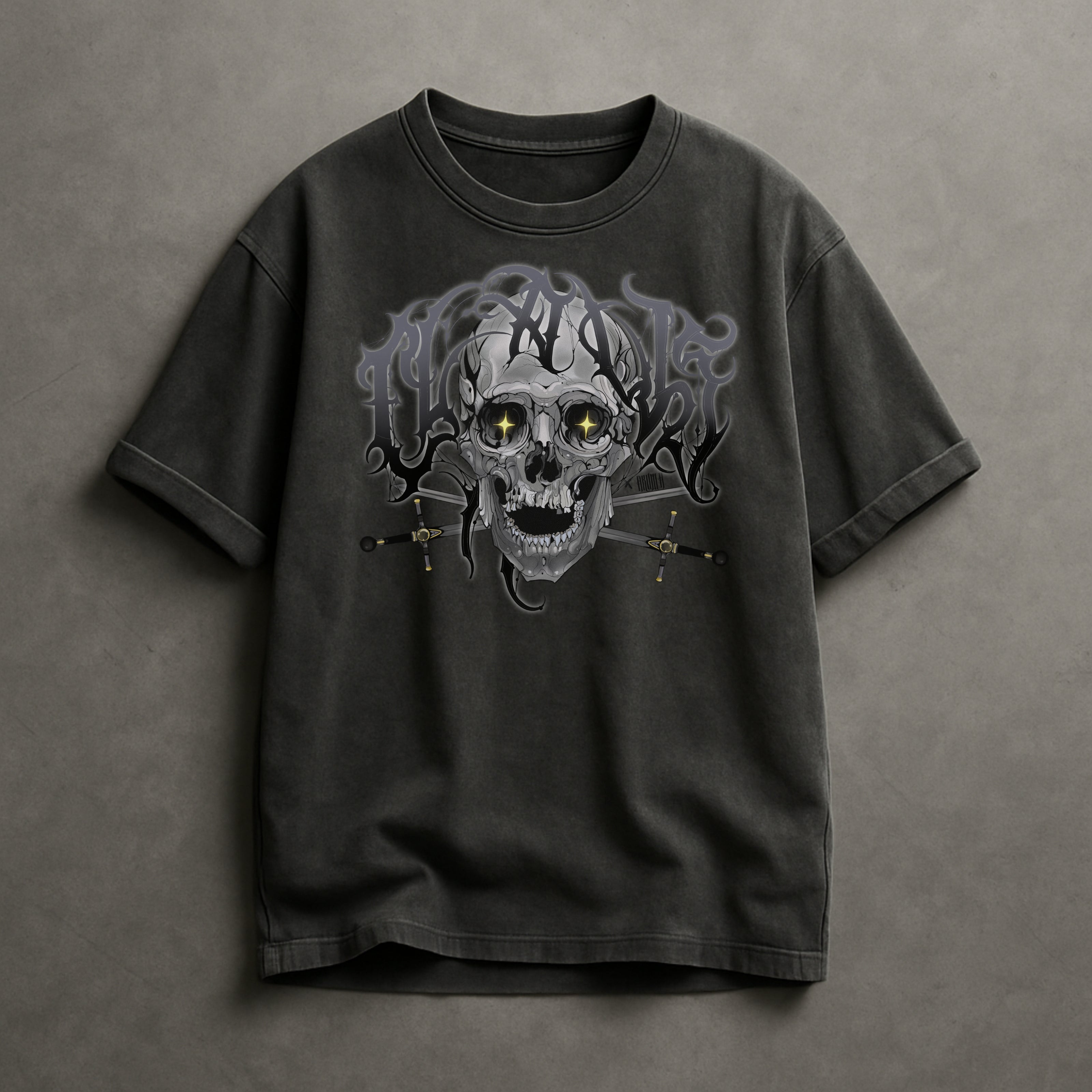 BLACK FLAG T-SHIRT - GREY