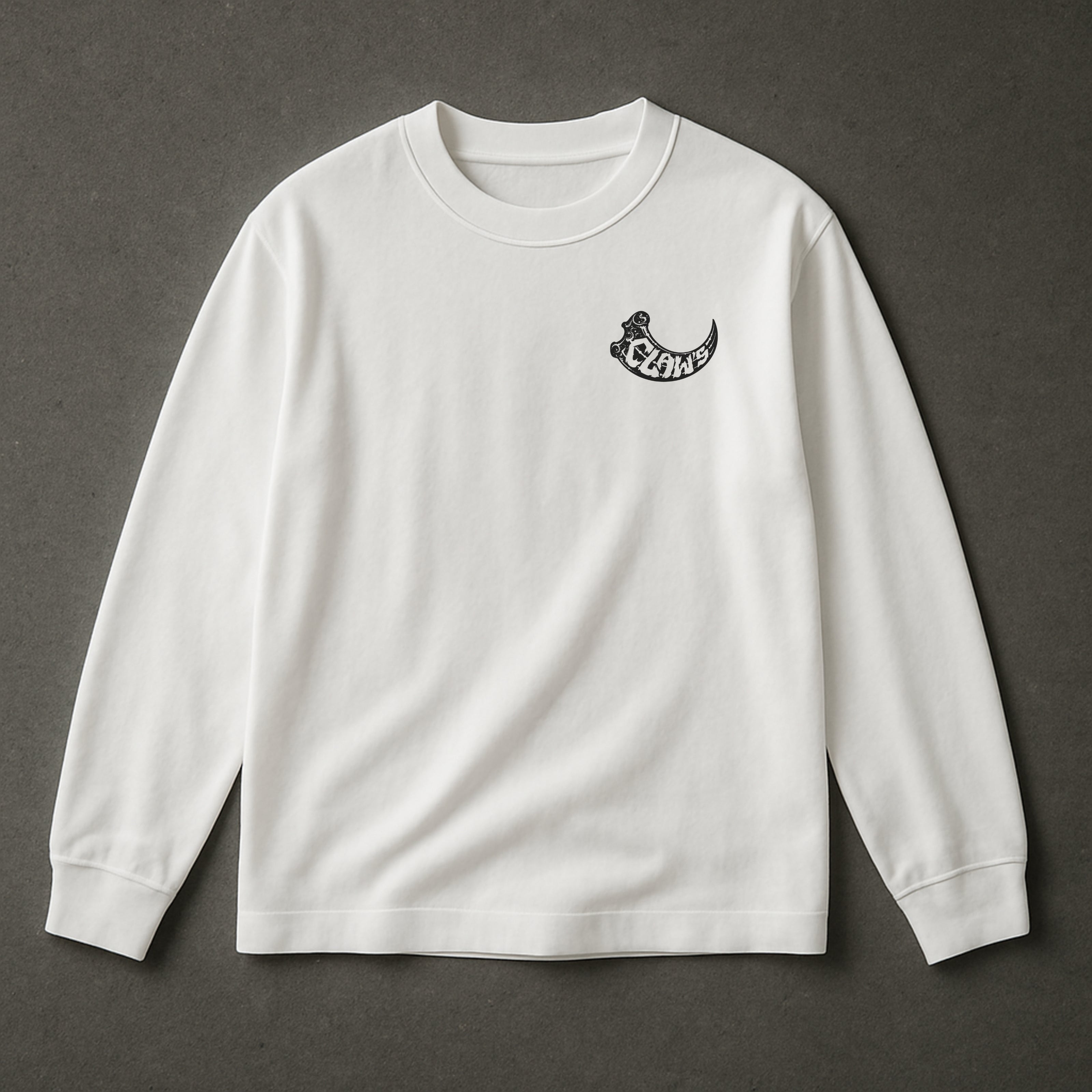 T-SHIRT MANCHES LONGUES GRIFFÉ BLANC