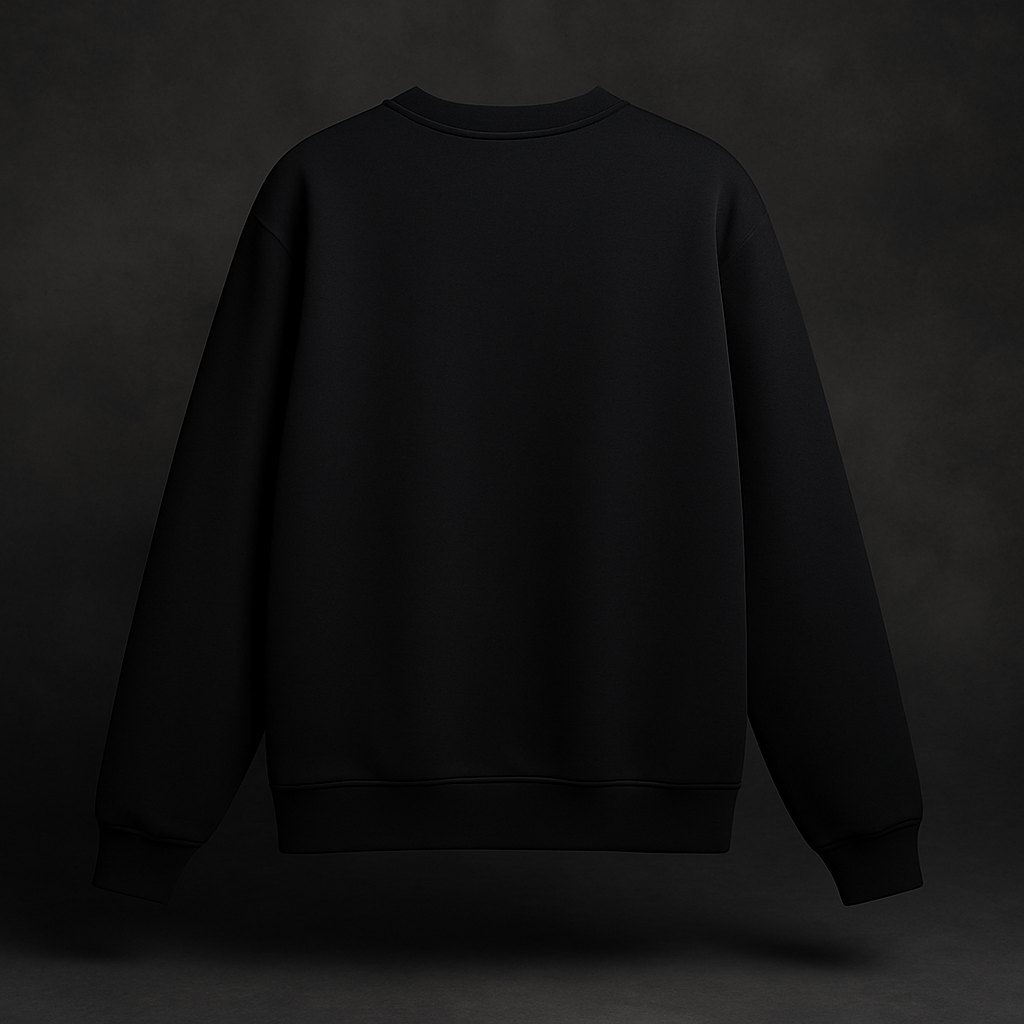 Black Gloom White Sweatshirt