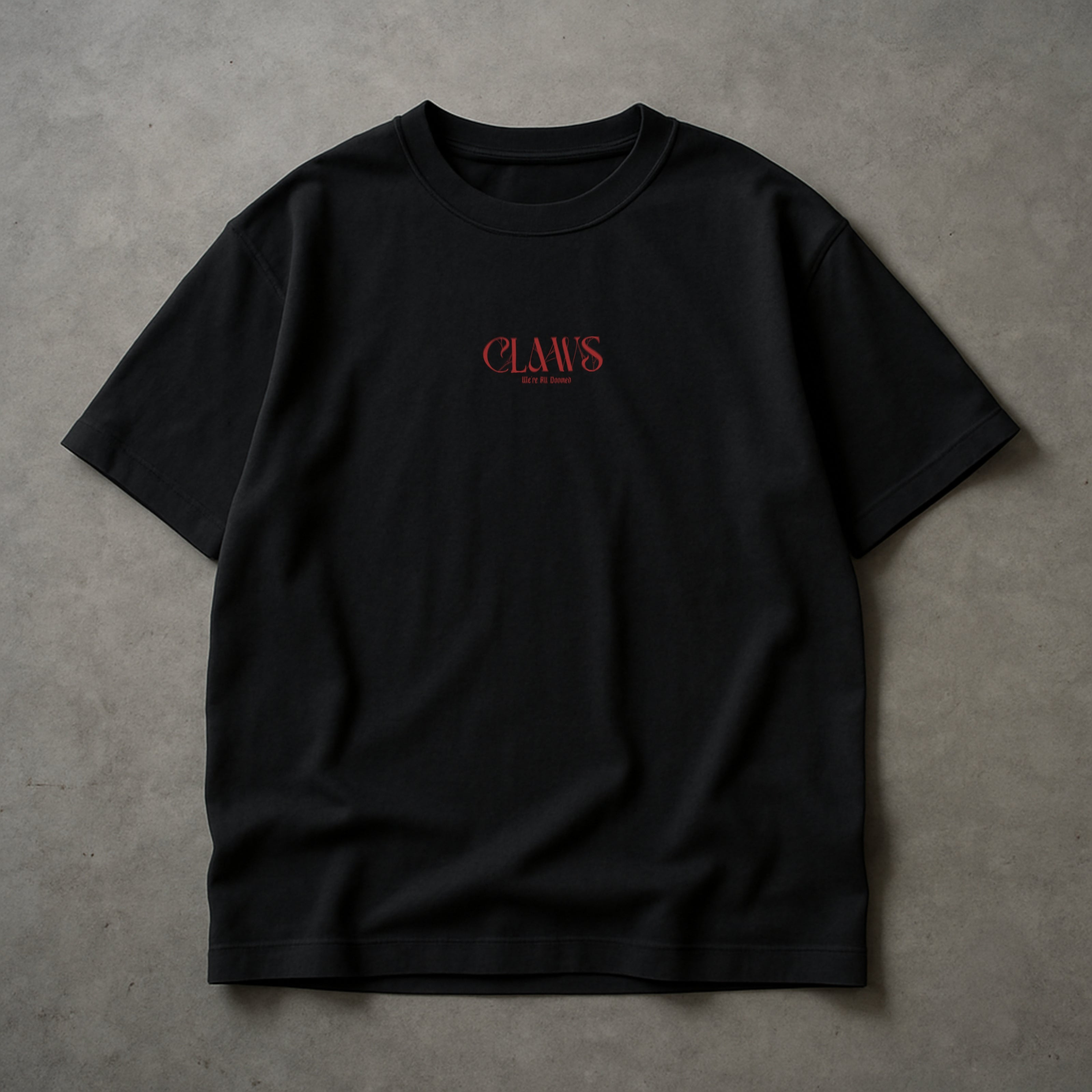 ALL DOOMED T-SHIRT - BLACK