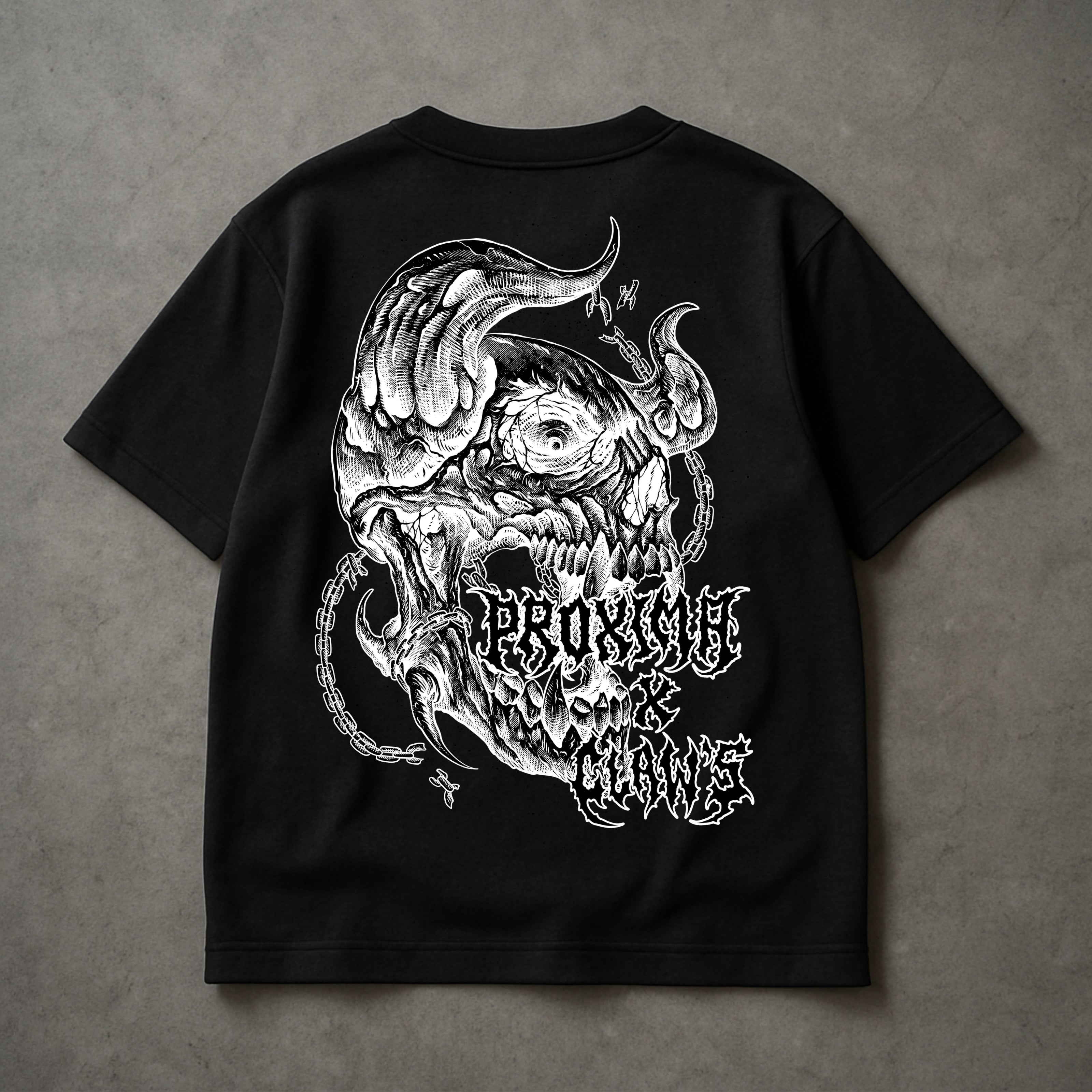 T-SHIRT PROXIMA NEGATIVE BLACK