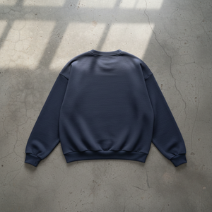Crewneck Navy Blue - Dos au sol