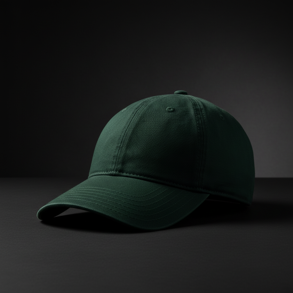 Dad Hat Dark Green - Studio sombre