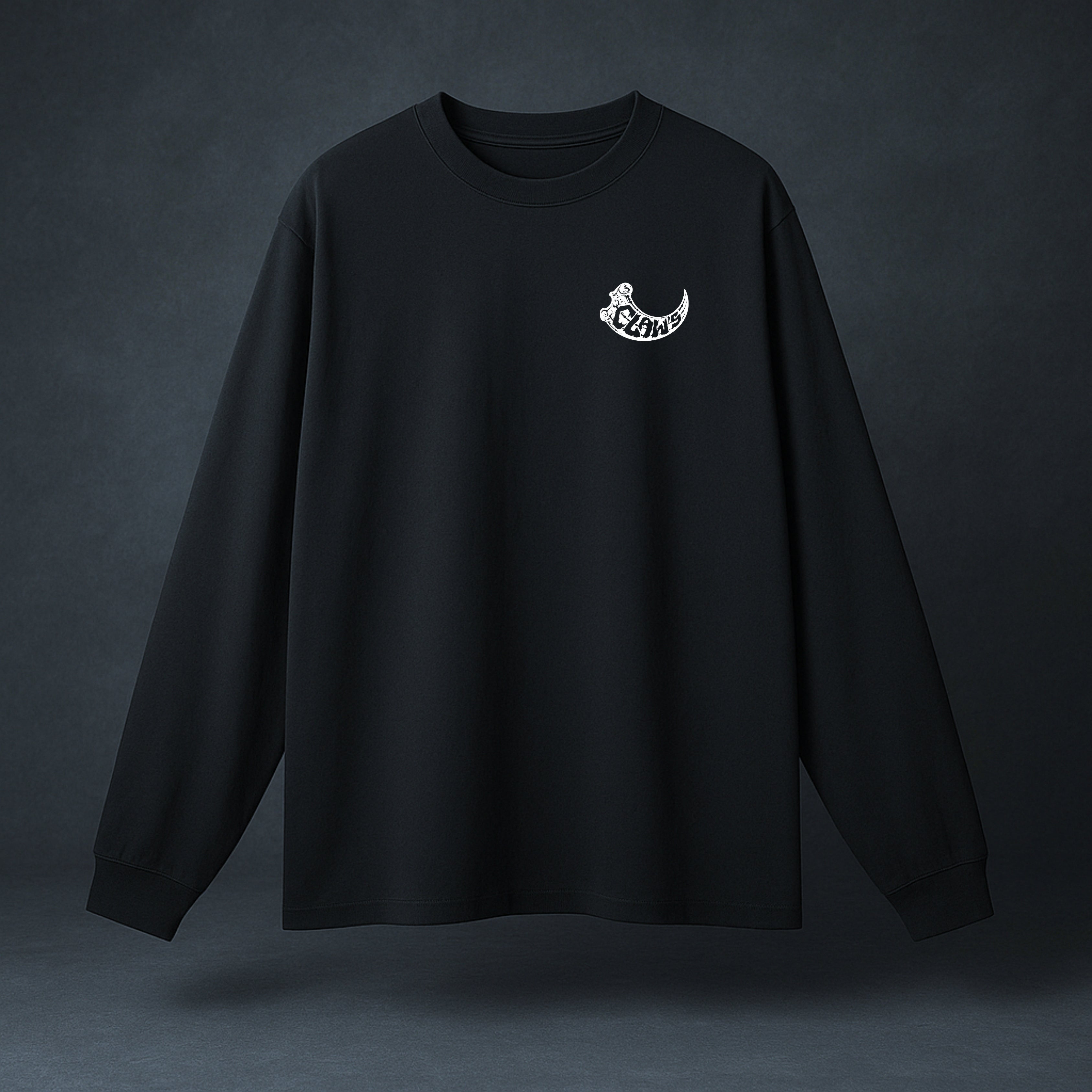 T-SHIRT MANCHE LONGUES GRIFFÉ NOIR