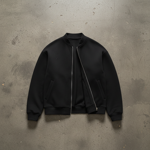 Veste Baseball Zip Fleece 360GSM veste baseball varsity streetwear vue de dos - Claw's Industries