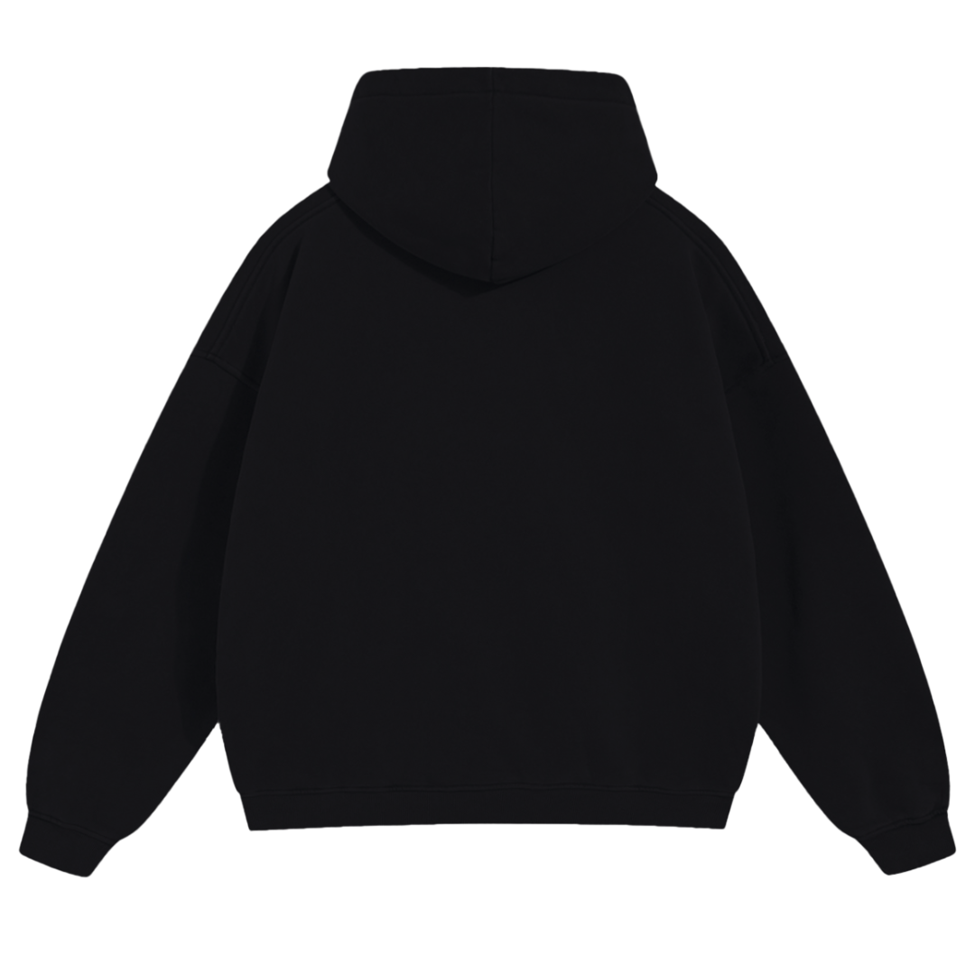 Hoodie Griffé Noir