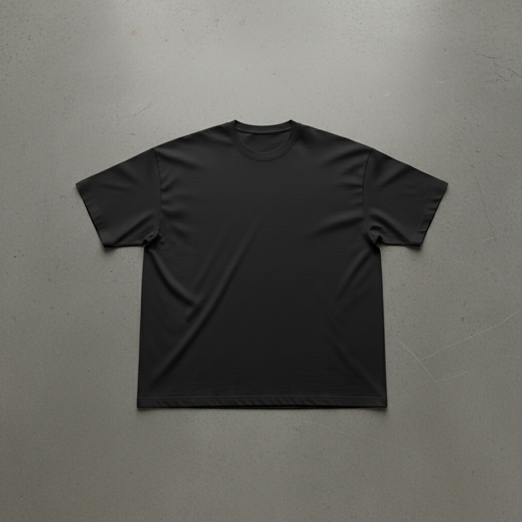 T-shirt Black - Vue de face sans étiquette