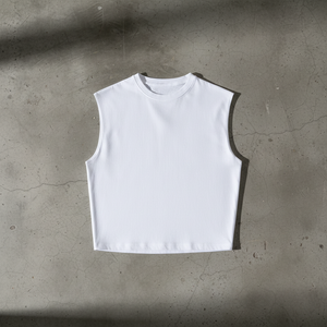 Tank Top Blanc - Face au sol