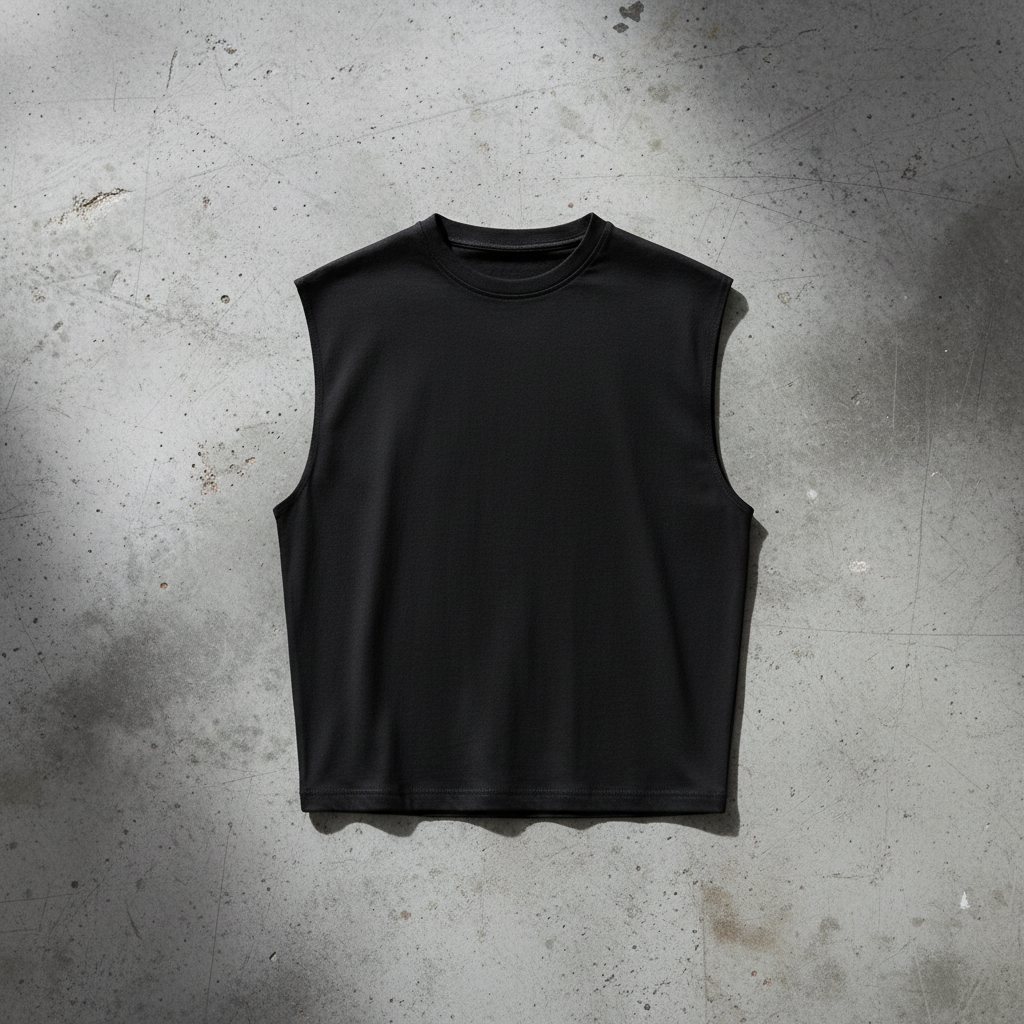 Tank Top Noir - Face