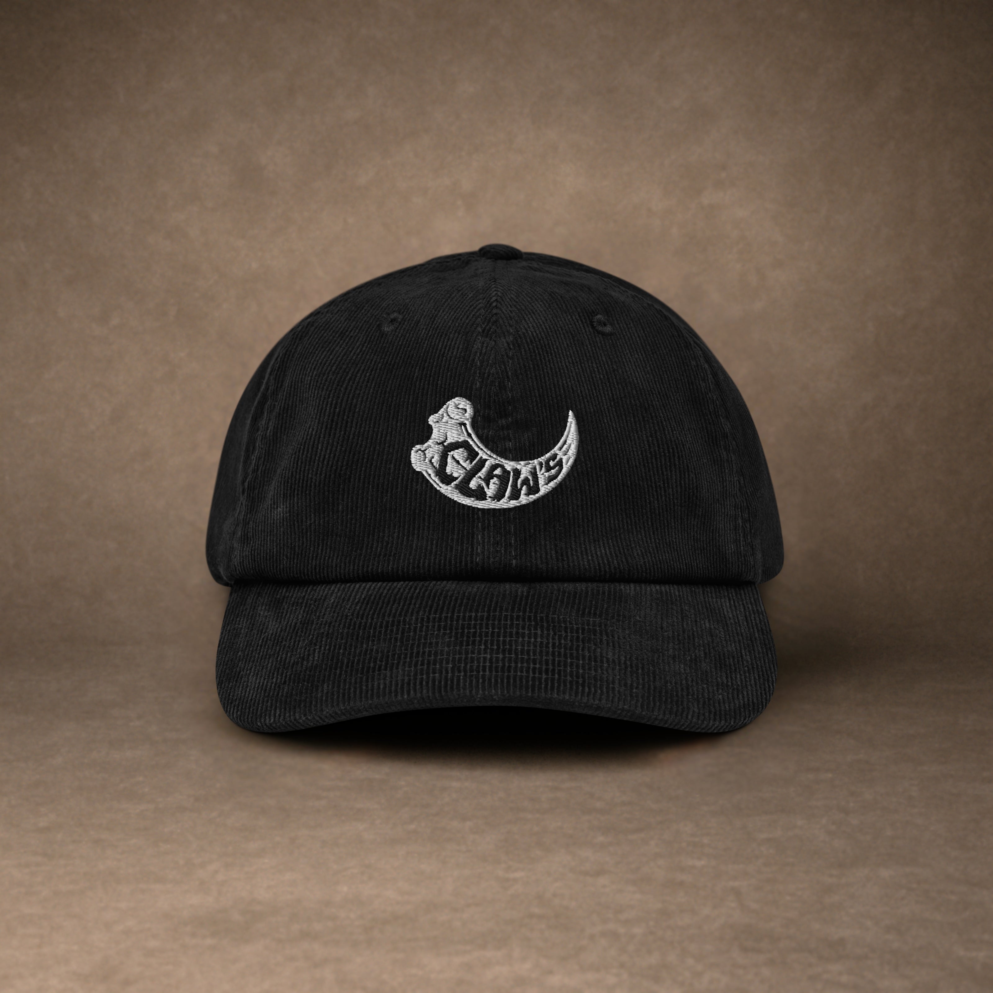 VELOUR GRIFFÉ BLACK CAP