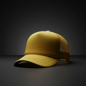 Trucker Hat Yellow - Studio sombre