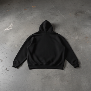 Zip-up Oversized Hoodie - Dos