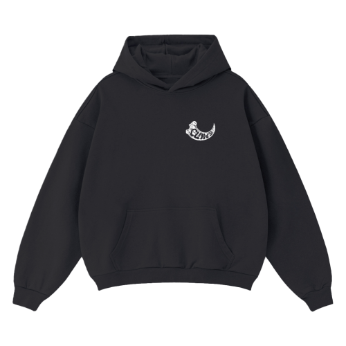 Hoodie Griffé Noir