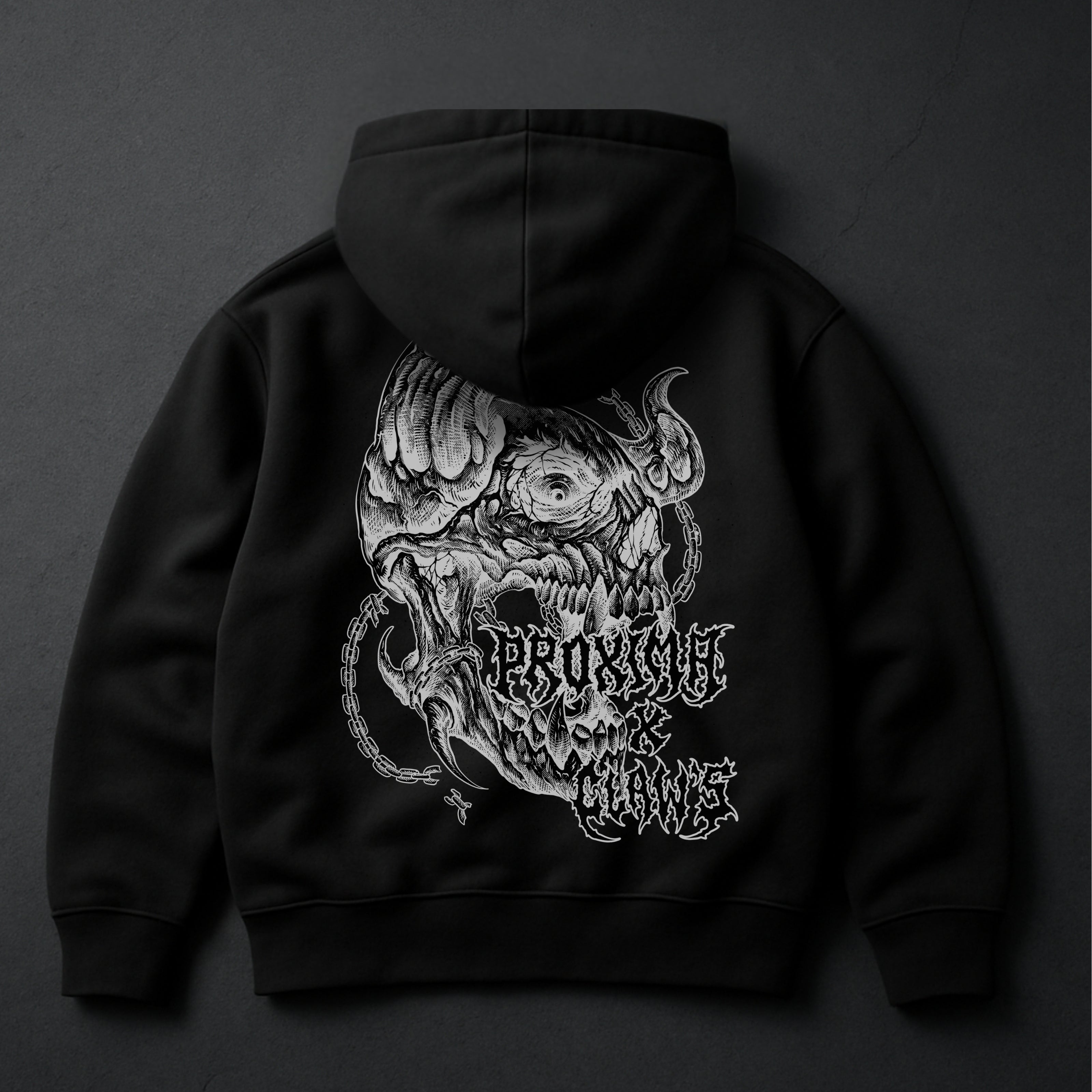HOODIE PROXIMA NEGATIVE BLACK