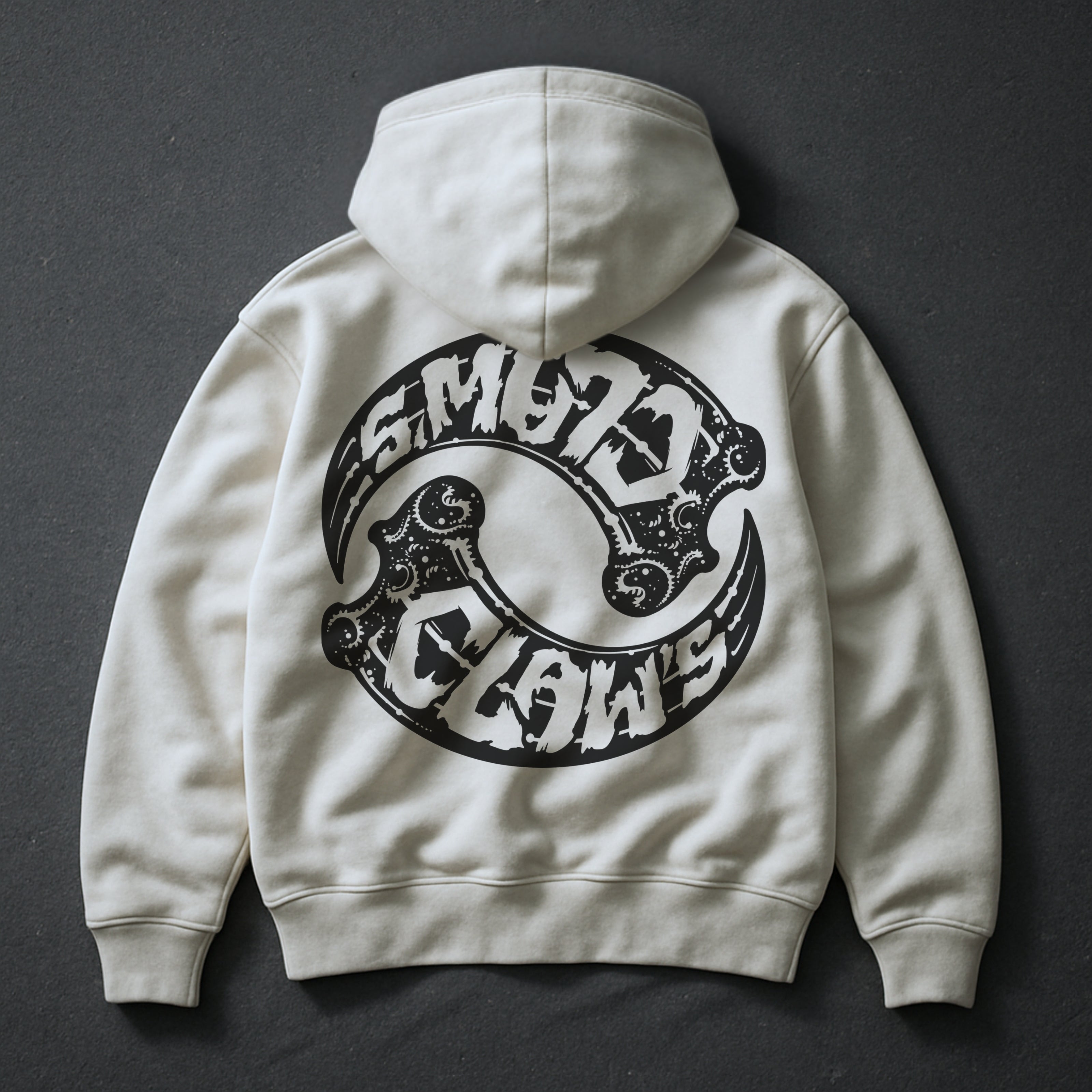 HOODIE SPIRALE BLANC
