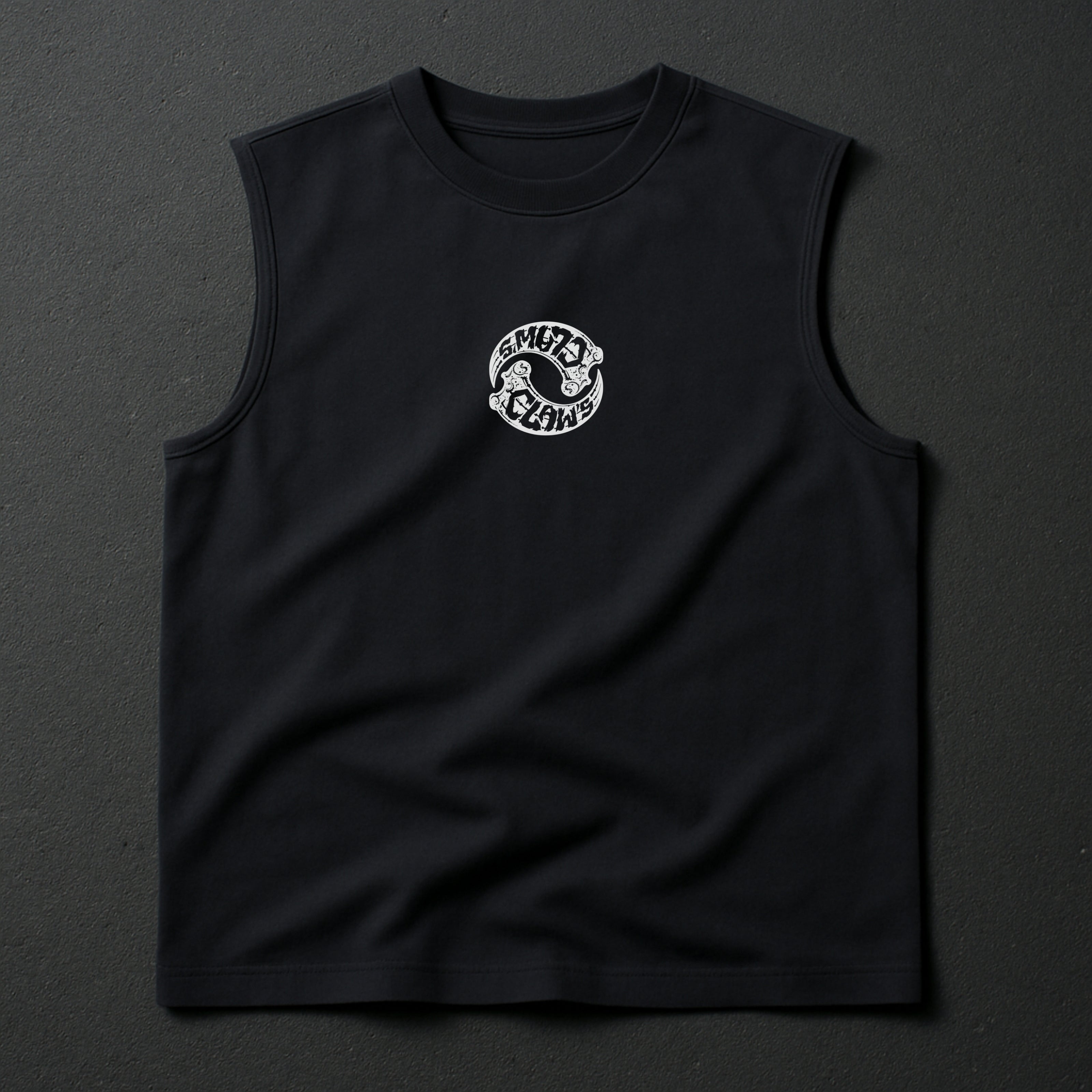 TANK TOP NOIR GRIFFÉ