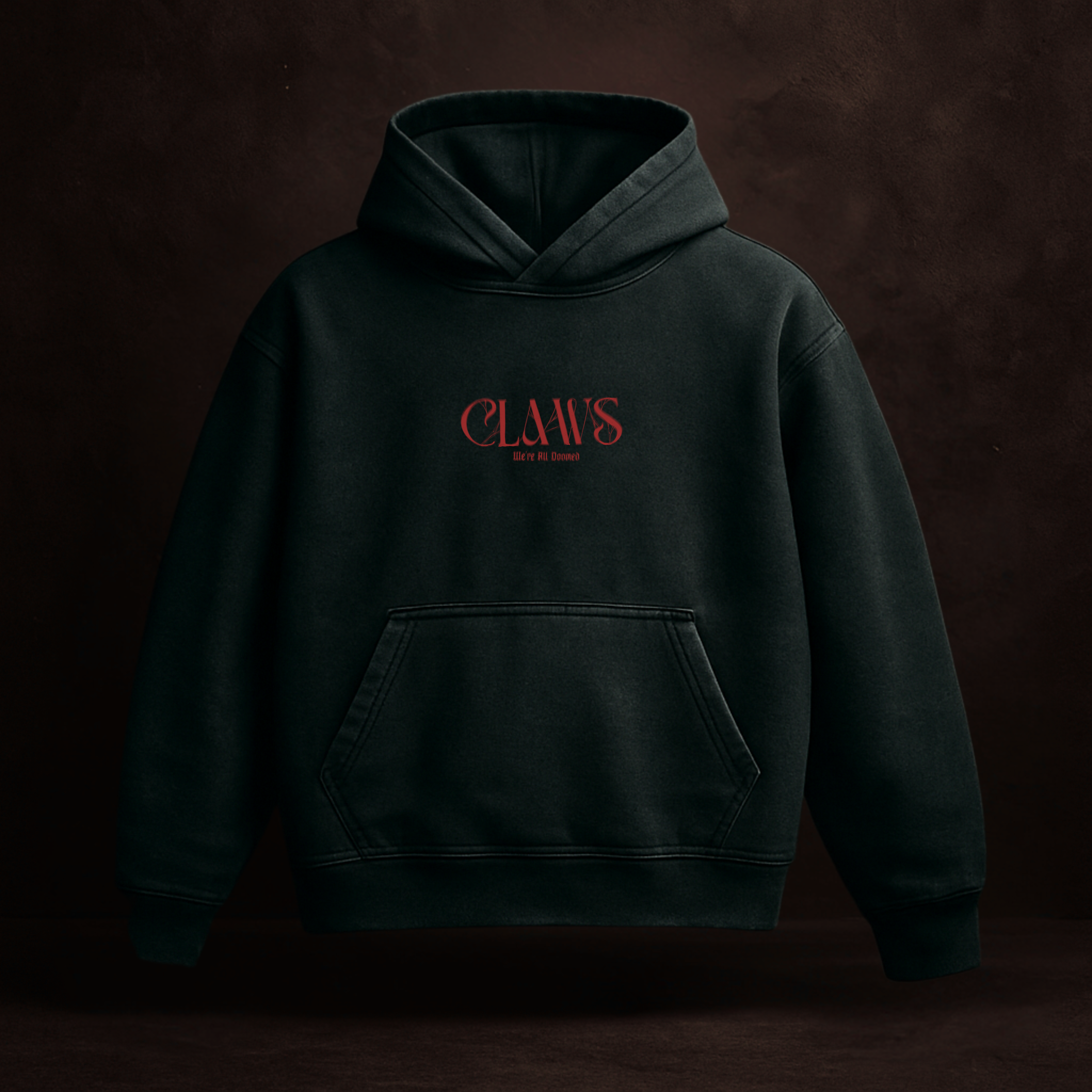 ALL DOOMED HOODIE - BLACK