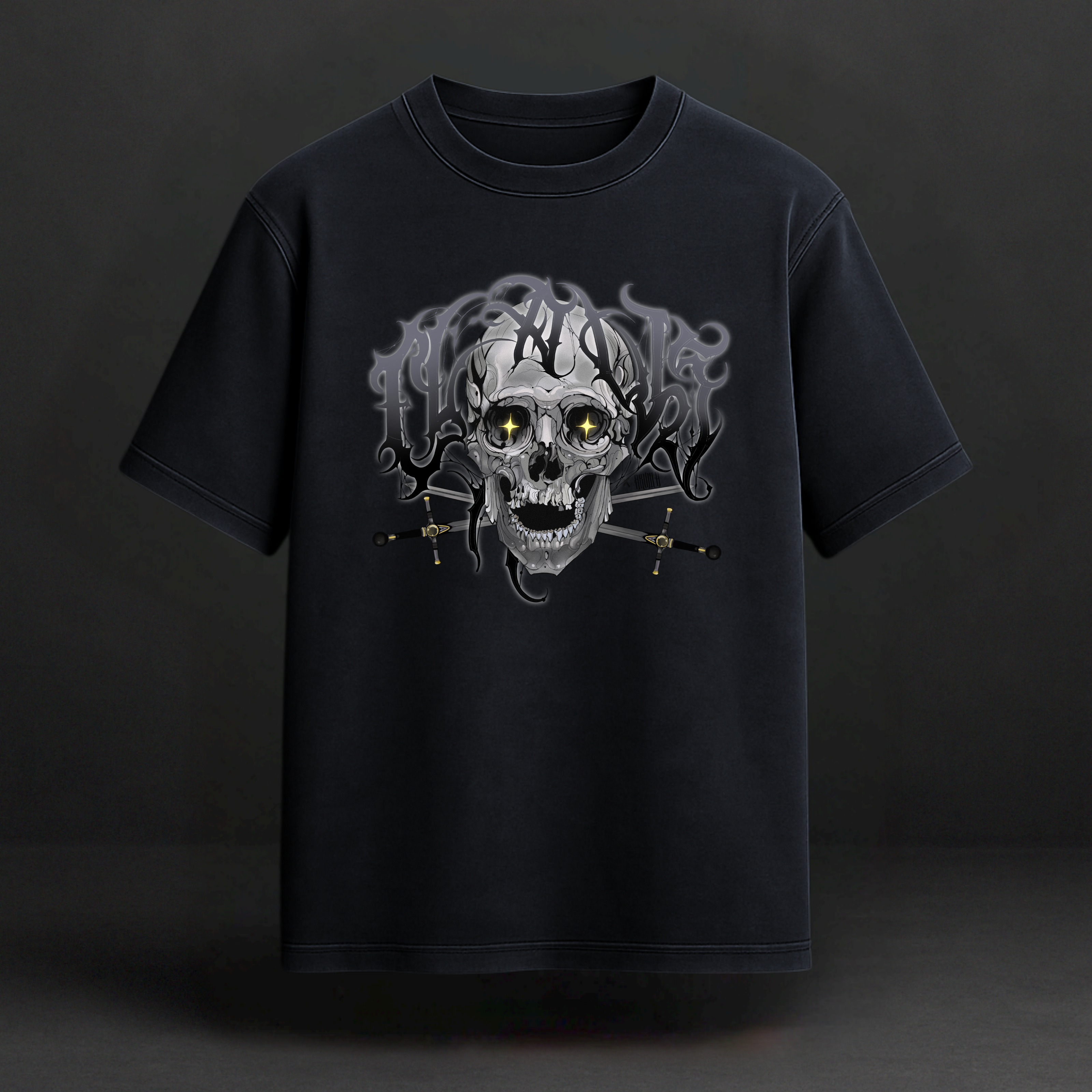 BLACK FLAG T-SHIRT - GREY