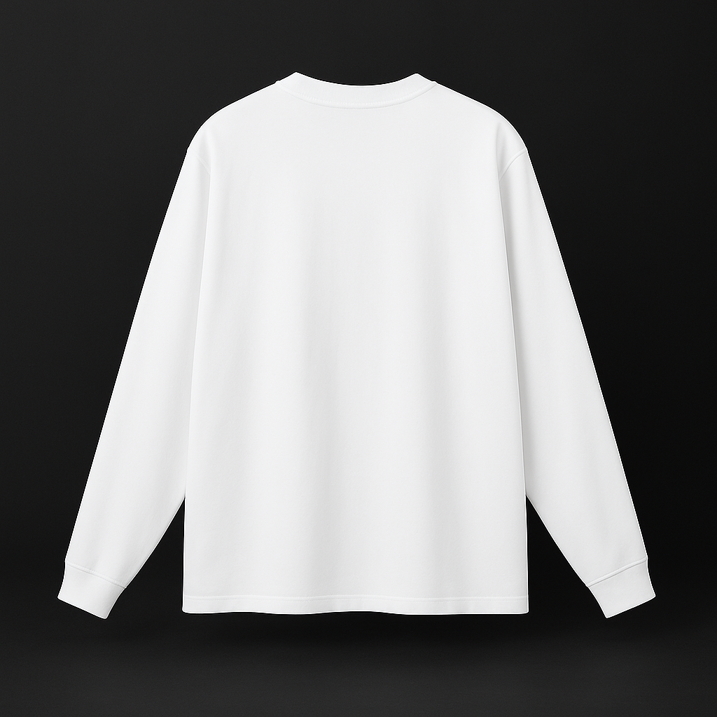 White Brand Long Sleeve T-shirt 