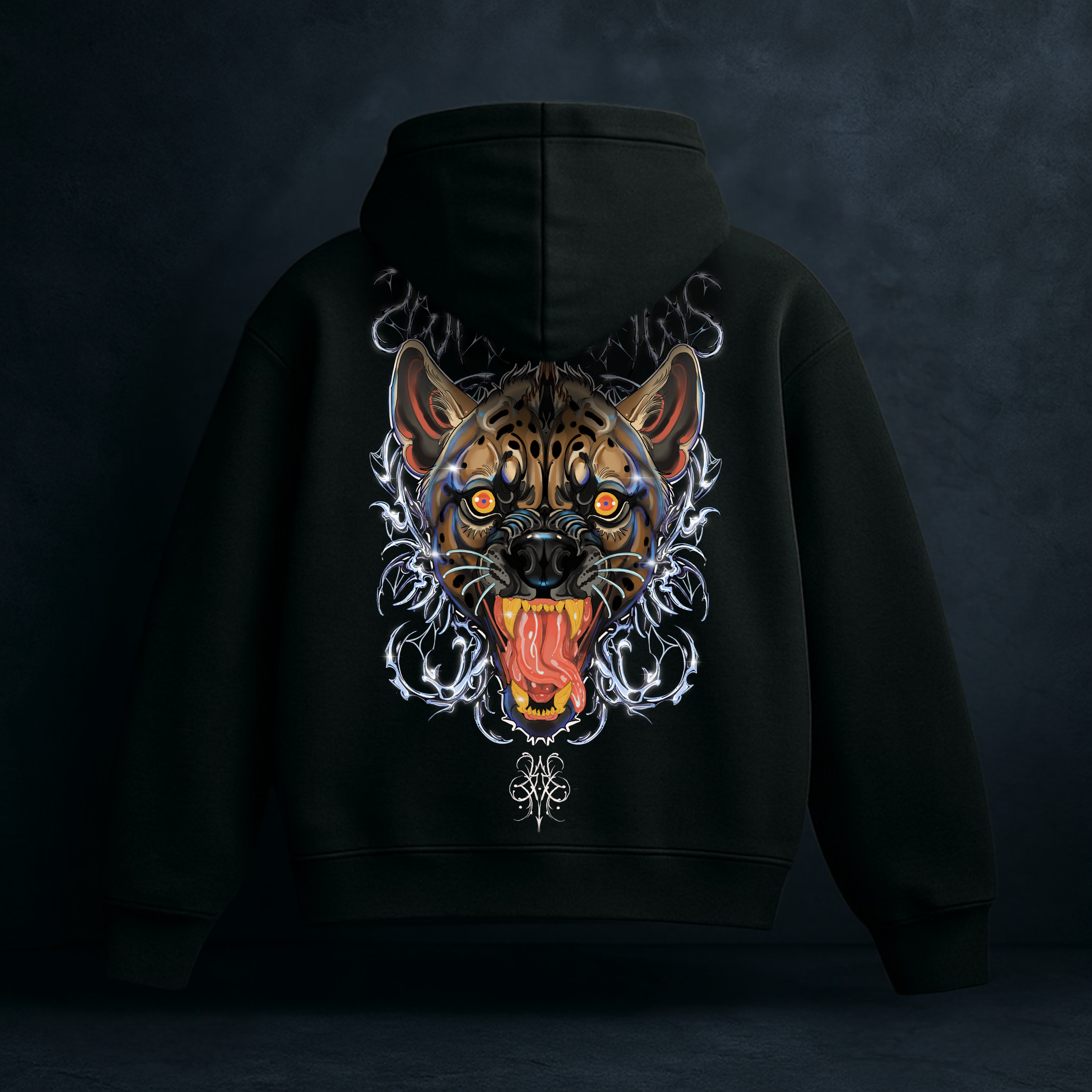 INNER DEMON HOODIE - BLACK