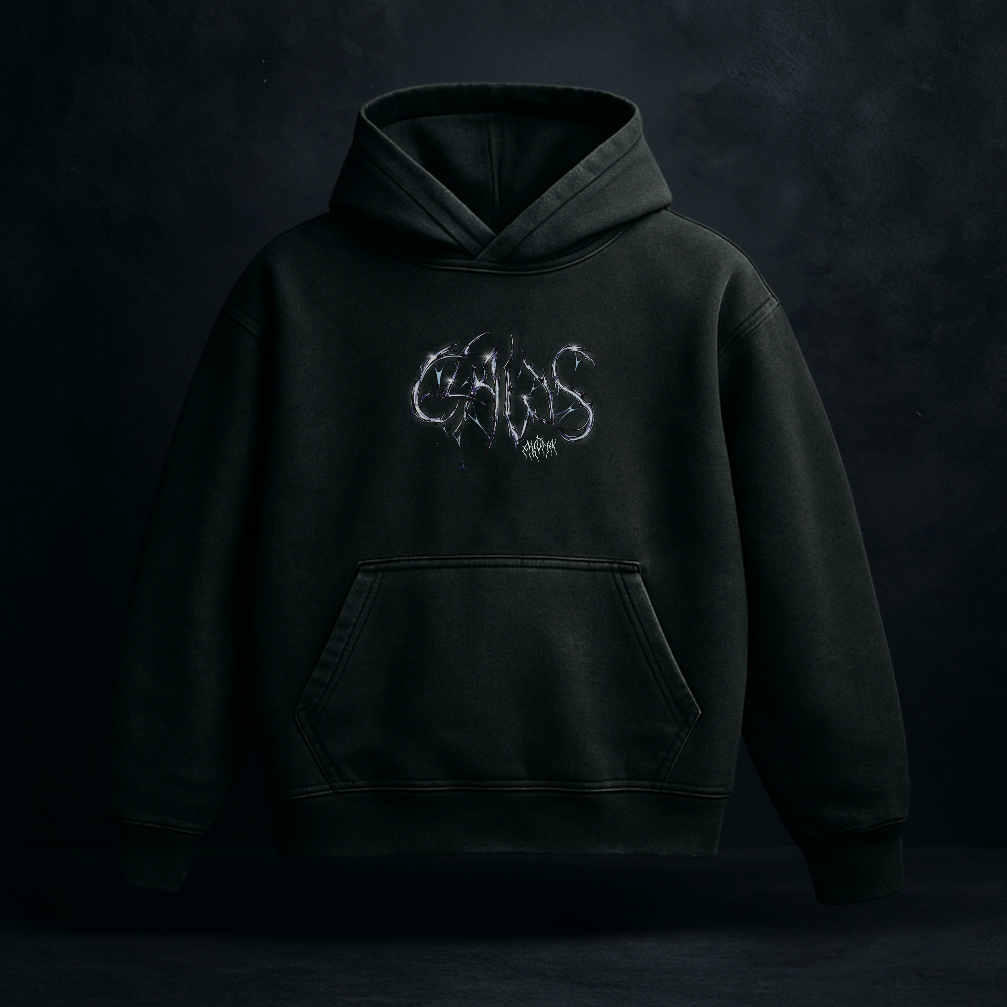 INNER DEMON HOODIE - BLACK