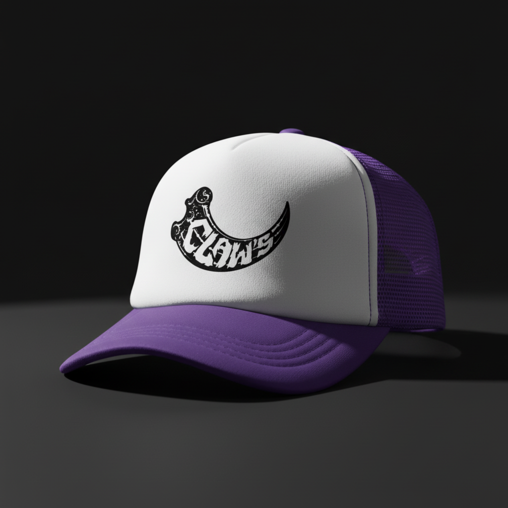 Casquette Trucker Claw's casquette trucker snapback streetwear détail graphisme - Claw's Industries