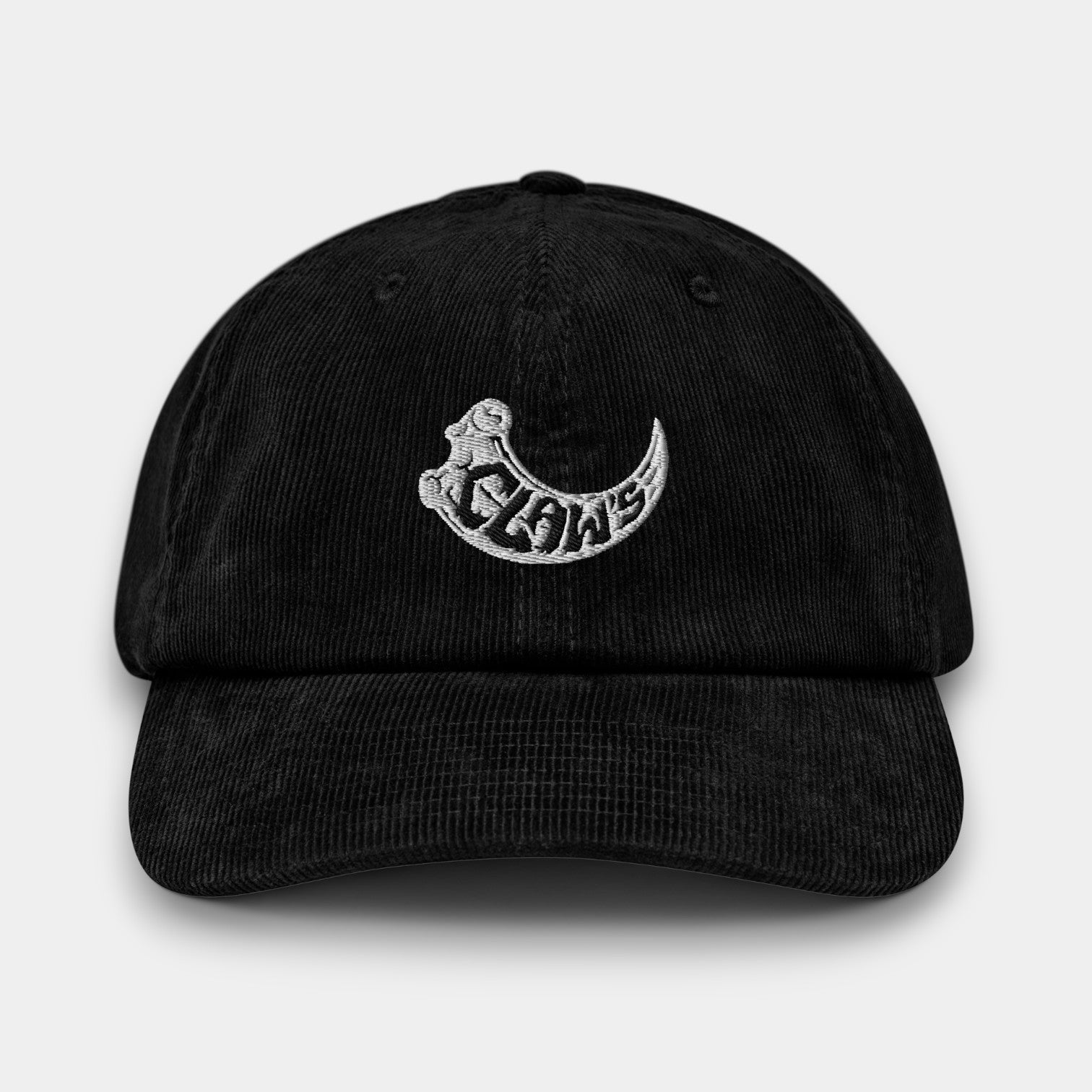 Claw's velours côtelée black cap - Claw's industries