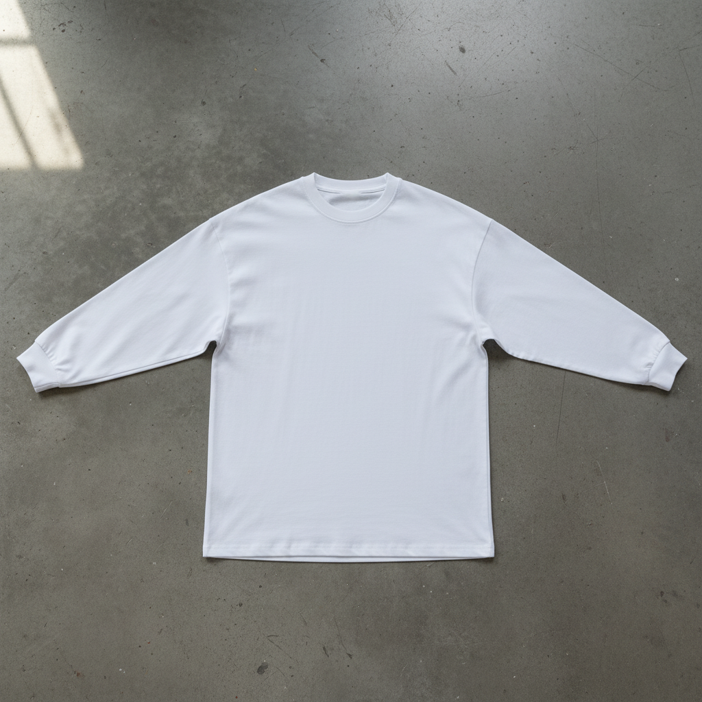 T-shirt Manches Longues Oversized 320GSM manches longues oversize streetwear vue lifestyle - Claw's Industries