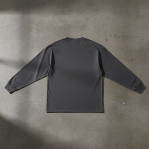 T-shirt Manches Longues Oversized 320GSM manches longues oversize streetwear vue de dos - Claw's Industries
