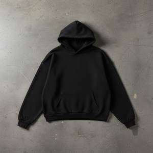 Hoodie Cropped Oversized 460GSM hoodie cropped oversize streetwear vue de dos - Claw's Industries