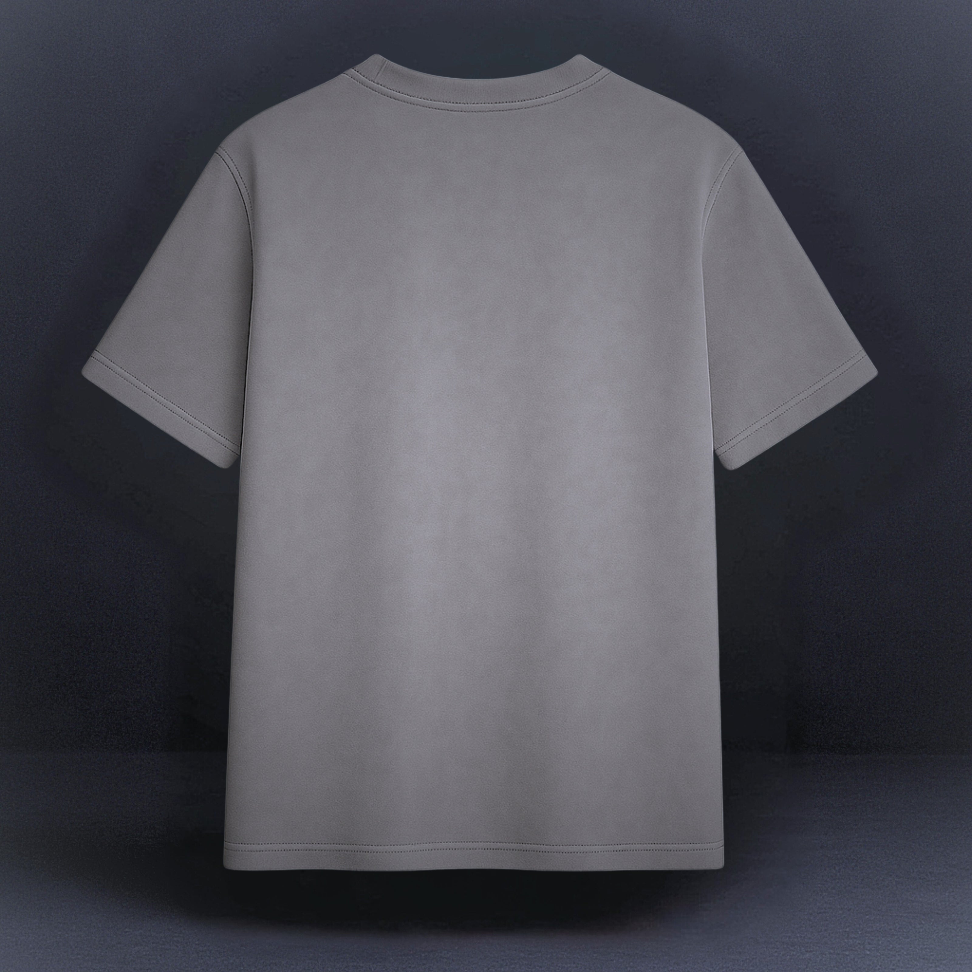 T-SHIRT GRIS DÉLAVÉ SPIRALE