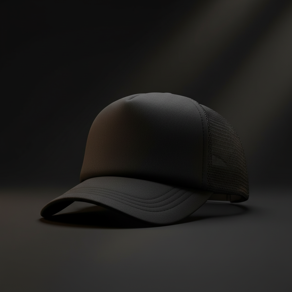 Trucker Hat Black - Studio sombre