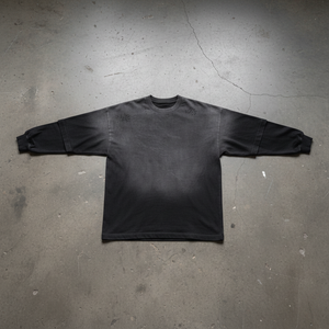 T-shirt Manches Longues Double-gauze Vintage 280GSM manches longues oversize streetwear - Claw's Industries