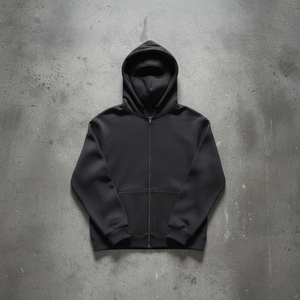 Hoodie Coupe-vent Zip Masque Integre hoodie coupe-vent technique sport vue de dos - Claw's Industries