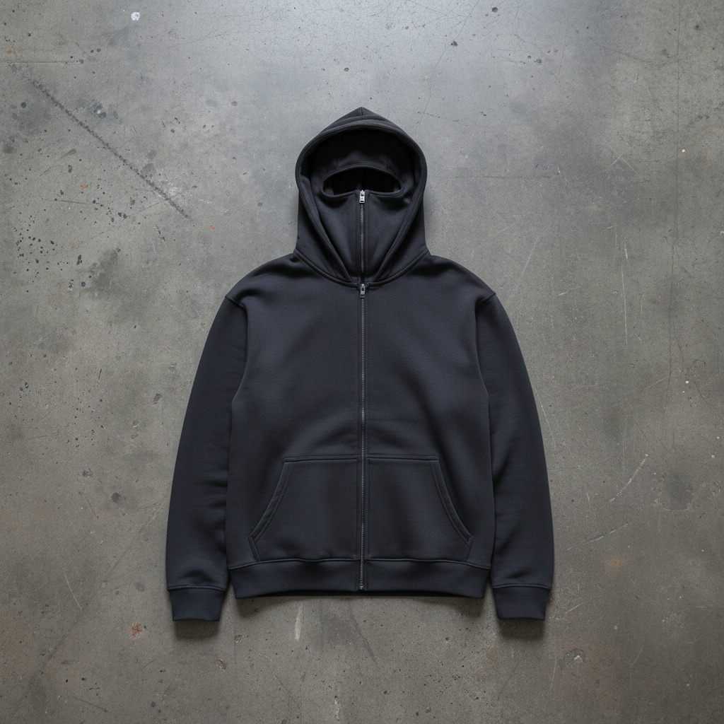 Hoodie Coupe-vent Zip Masque Integre hoodie coupe-vent technique sport - Claw's Industries